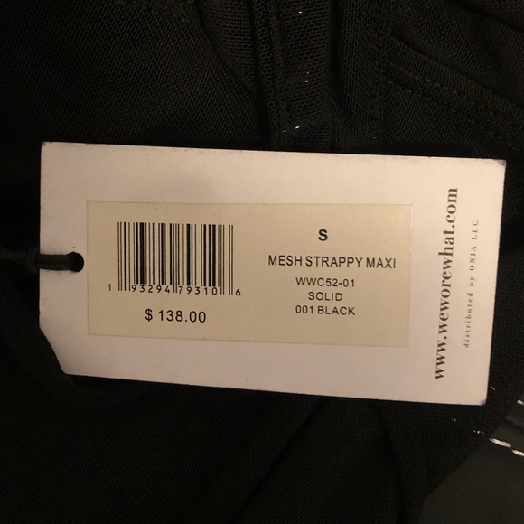 Weworewhat Mesh strappy maxi dress size S - Picture 5 of 5